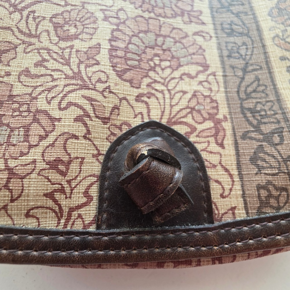 Liz Claiborne Bag Vintage Y2K Crossbody Brown Floral Cottagecore Boho Small - Picture 9 of 15